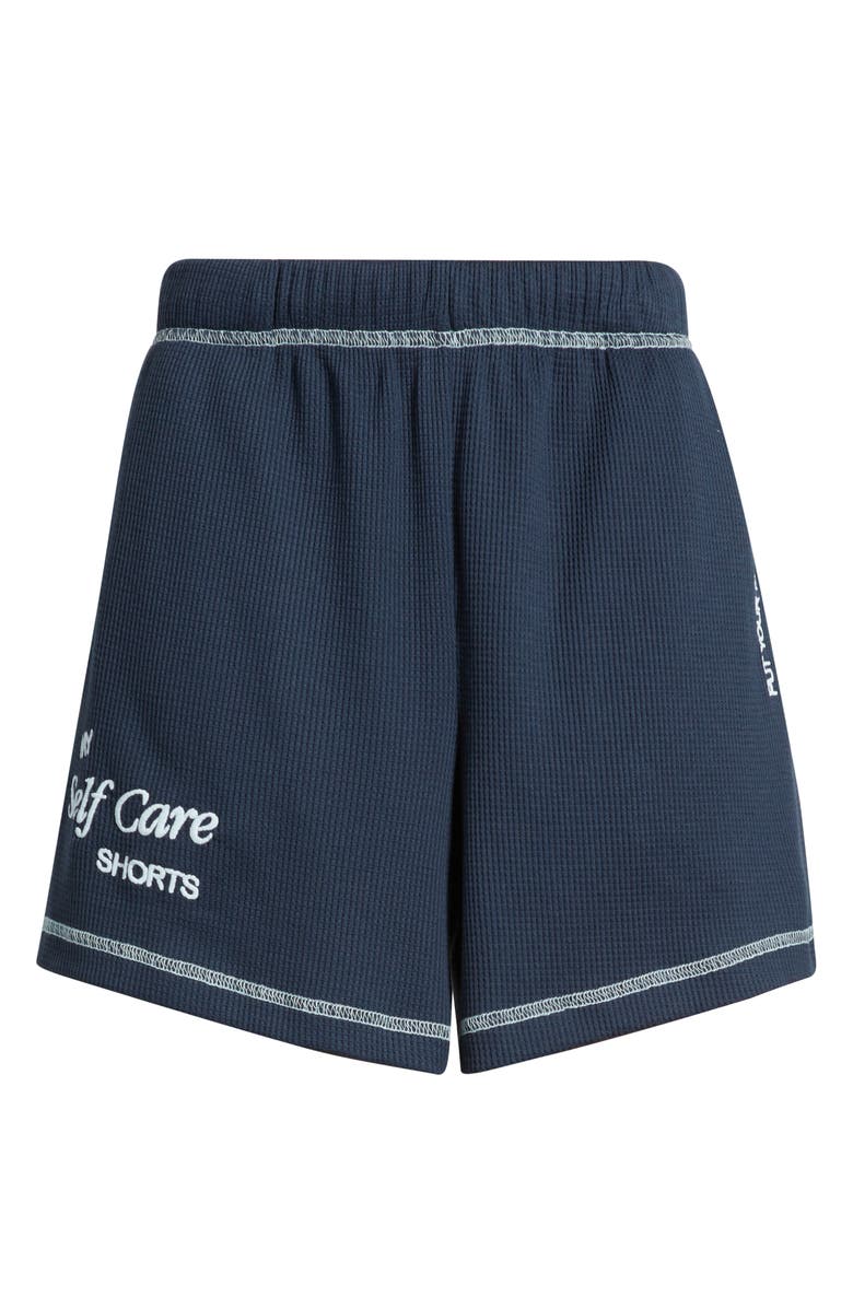 THE MAYFAIR GROUP My Self Care High Waist Shorts, Alternate, color, Navy