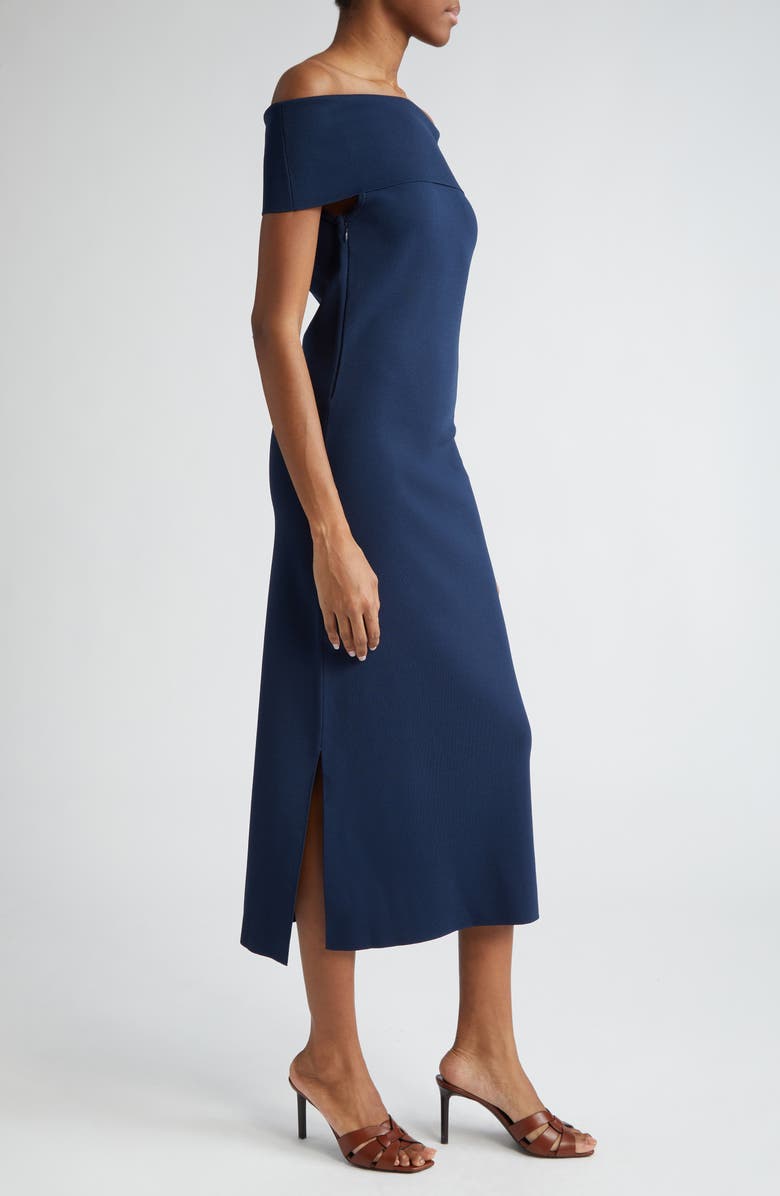 Max Mara Studio Aulla Off the Shoulder Knit Dress, Alternate, color, 