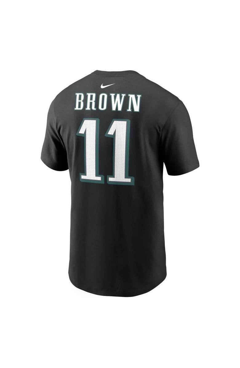 Nike Men's Nike A.J. Brown Black Philadelphia Eagles Super Bowl LIX Name & Number T-Shirt, Alternate, color, 