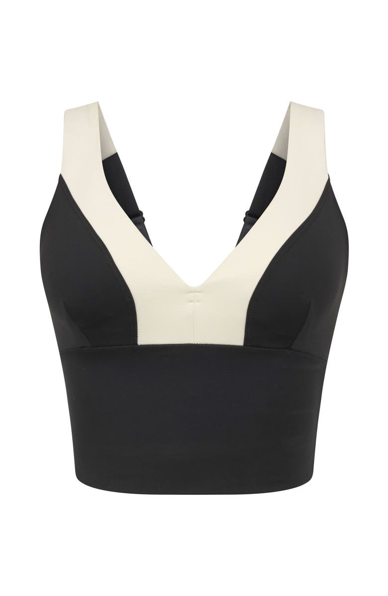 Losano Showstopper Sculpted Bra, Alternate, color, Black / Dune