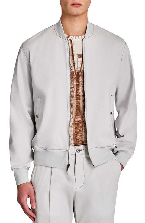 Slim Fit Brooklyn Bridge Bomber Jacket