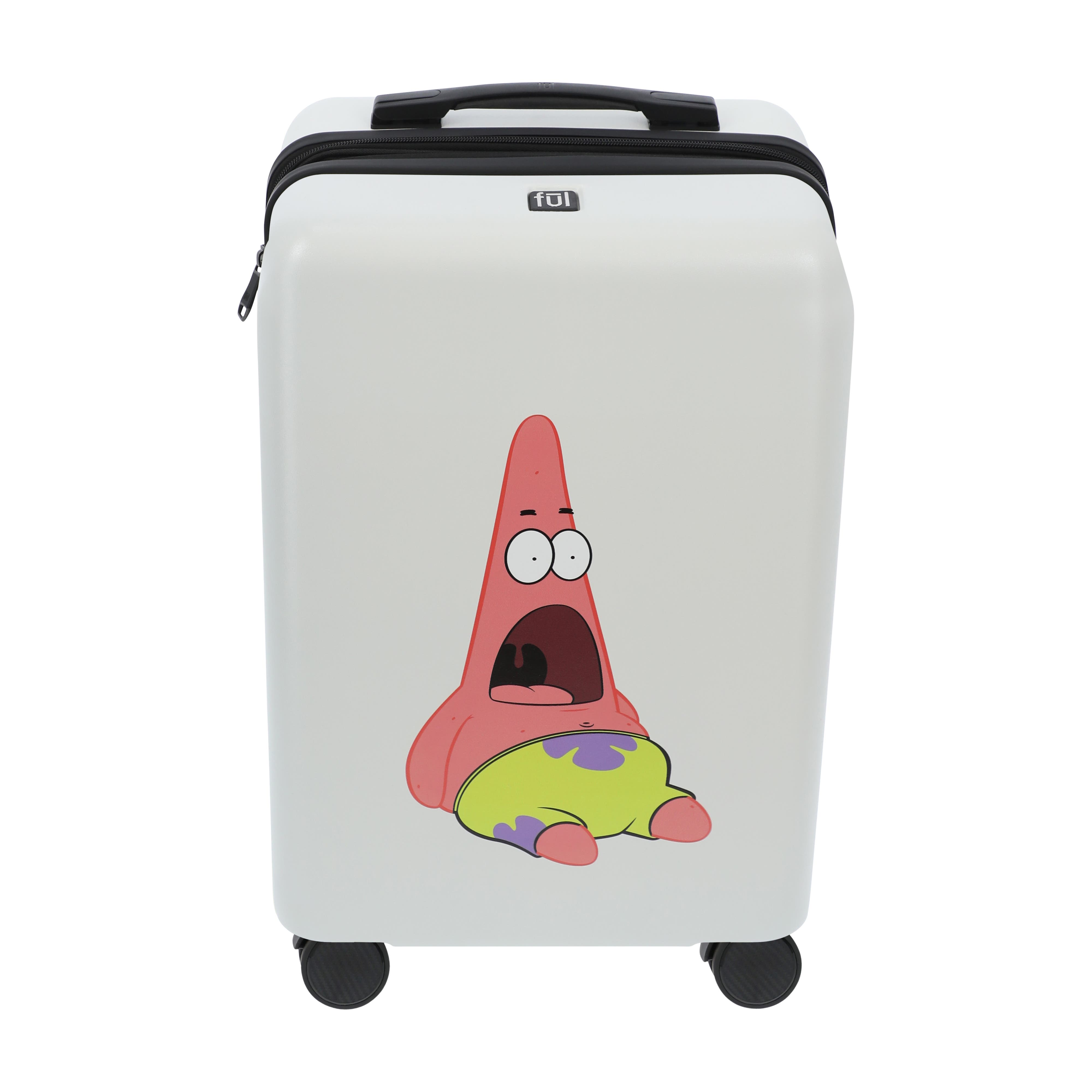 Ful NICKELODEON SPONGEBOB-PATRICK 22.5" CARRY-ON LUGGAGE, Alternate, color, White