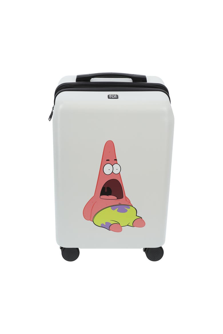 NICKELODEON SPONGEBOB-PATRICK 22.5" CARRY-ON LUGGAGE, Alternate, color, WHITE