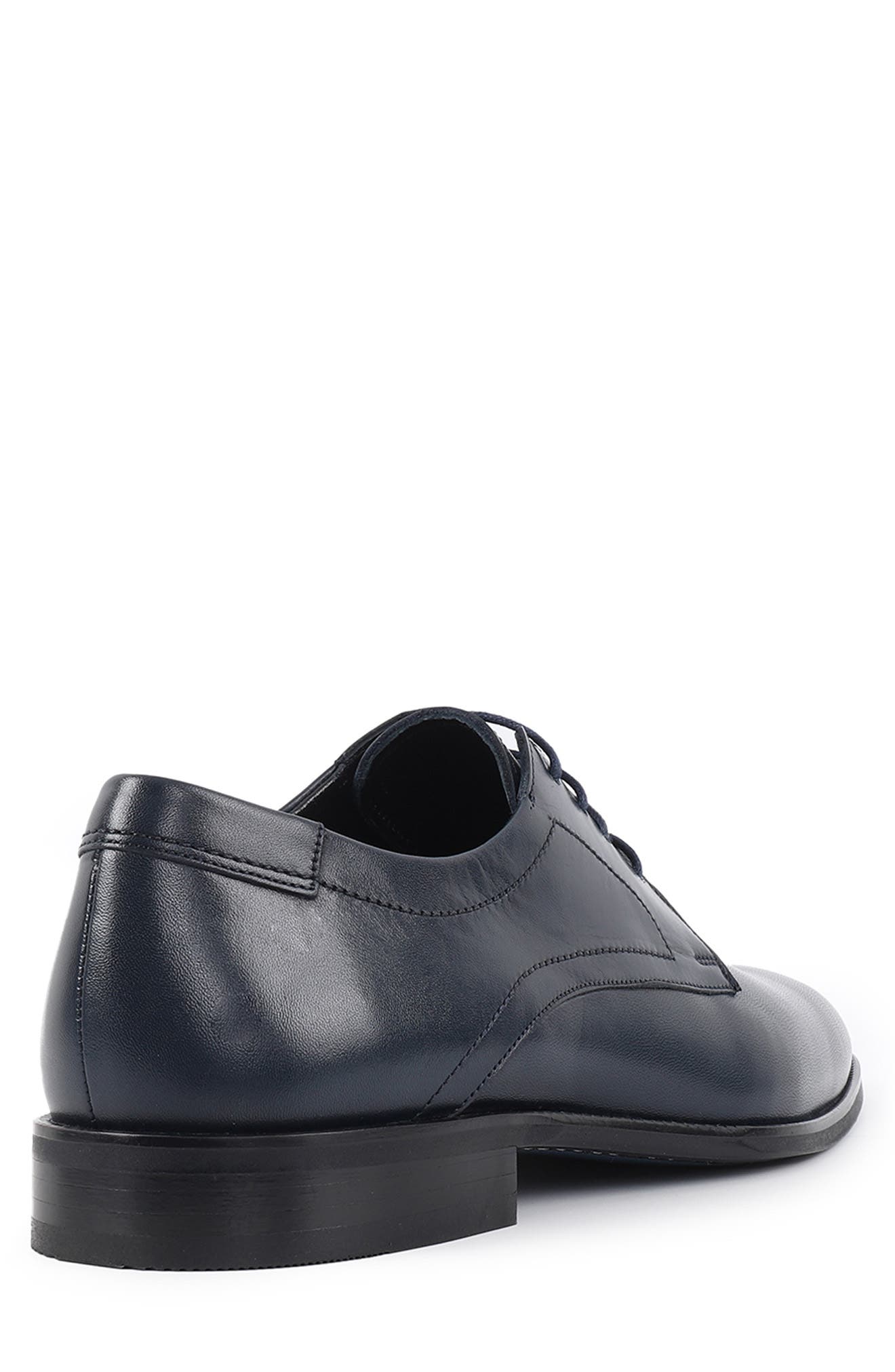 VELLAPAIS Imperiali Plain Toe Derby, Alternate, color, Navy Blue