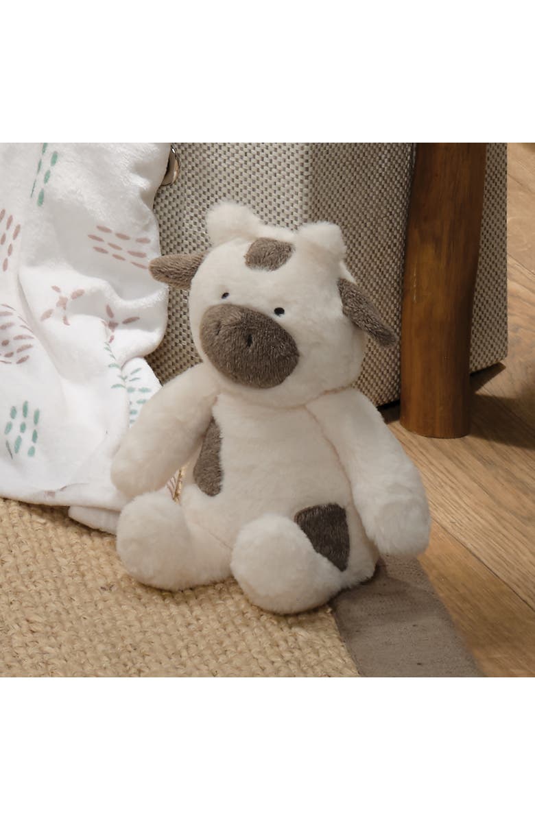 Bedtime Originals Farmyard Friends Plush Cow Stuffed Animal Toy - Milkshake, Alternate, color, Cream