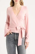 Reformation Kylen Wrap Knit Top
