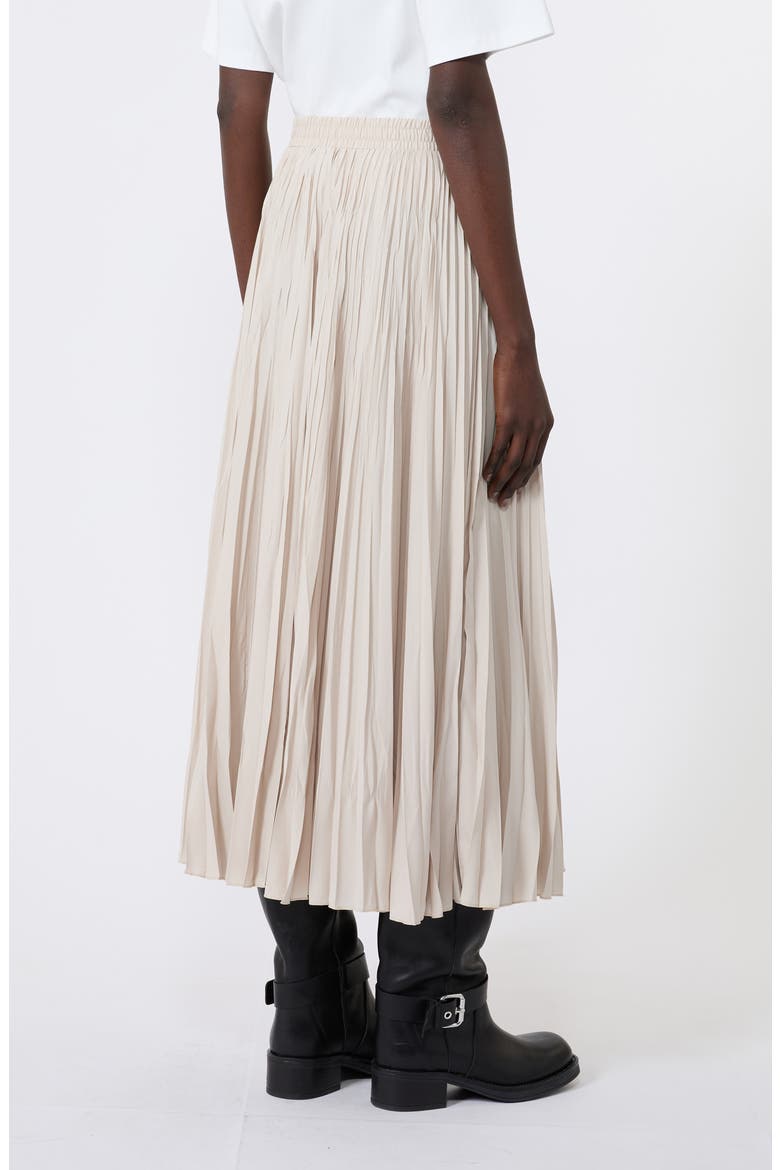 Plissé Skirt, Alternate, color, IVORY