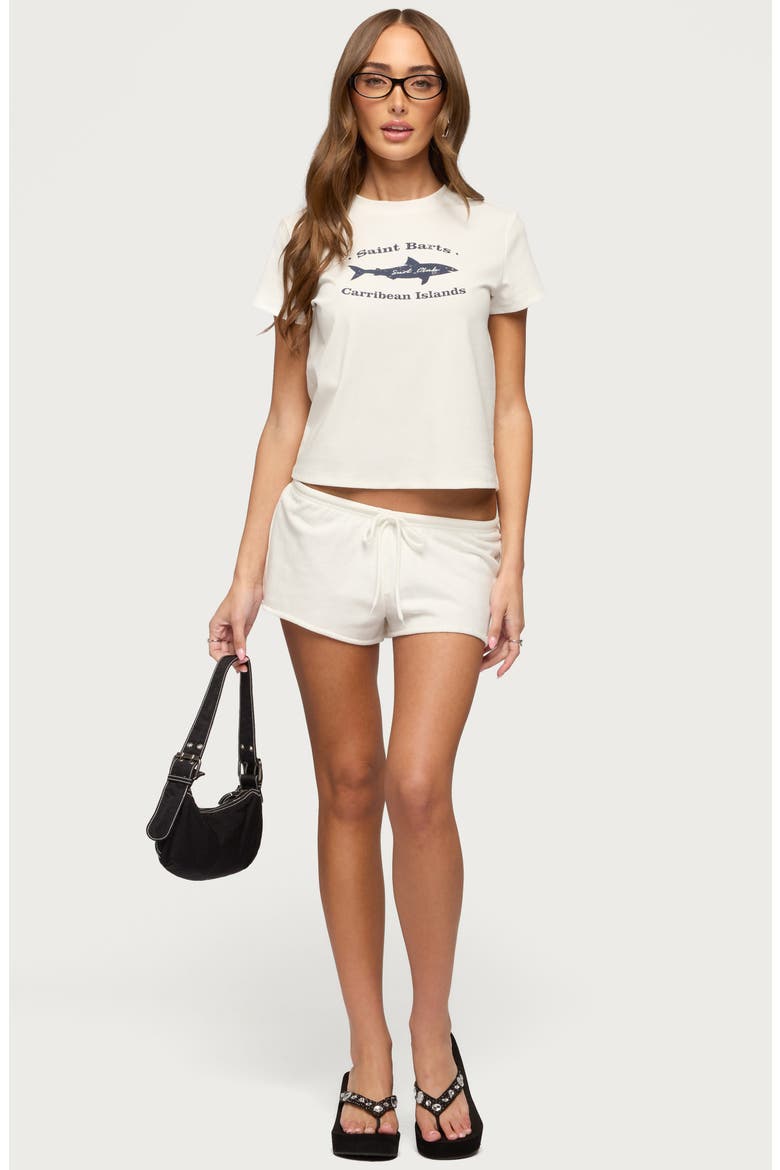Surf Club Stretch Cotton T-Shirt, Alternate, color, WHITE