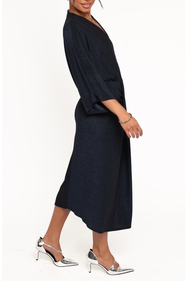 Audrina Sparkle Midi Dress, Alternate, color, MIDNIGHT BLUE