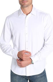 JACHS Knit Button-Up Shirt