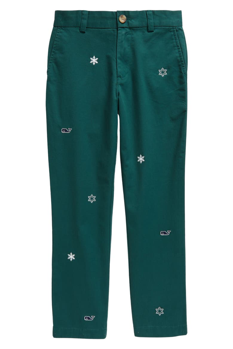 Kids' Breaker Pants, Main, color, SNOWFLAKE CHARLESTON GREEN