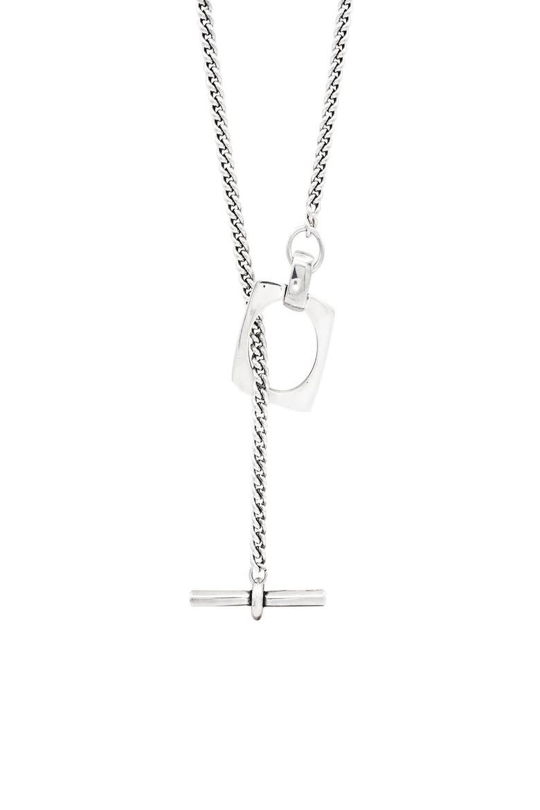 Aldaba Sliding Necklace, Alternate, color, Silver