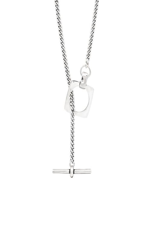 Cxc Aldaba Sliding Necklace In Metallic