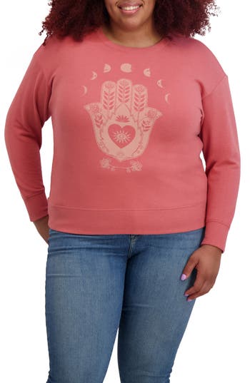 Lucky Brand Graphic Sweatshirt In Red