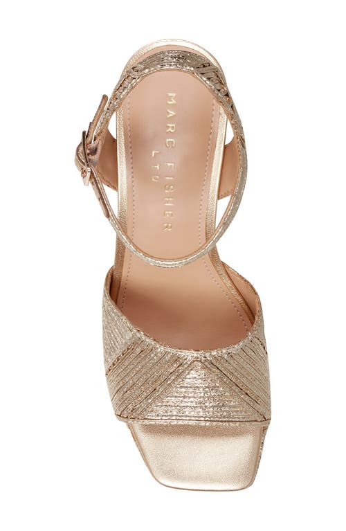 Marc Fisher Ltd Calyn Ankle Strap Platform Sandal In Animal Print