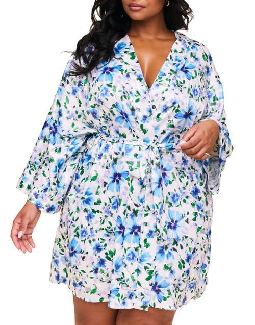 Adore Me Izabella Robe In Floral White