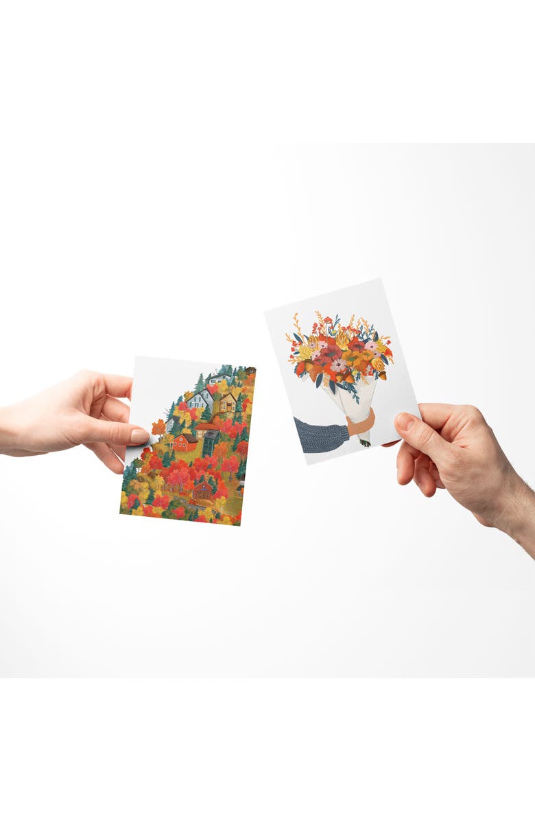 Ramus & Co Autumn Bouquet, Autumn Foliage, Sunshine Thanks Fall/Autumn Greeting Card Pack Sets, Alternate, color, Multi-Pack