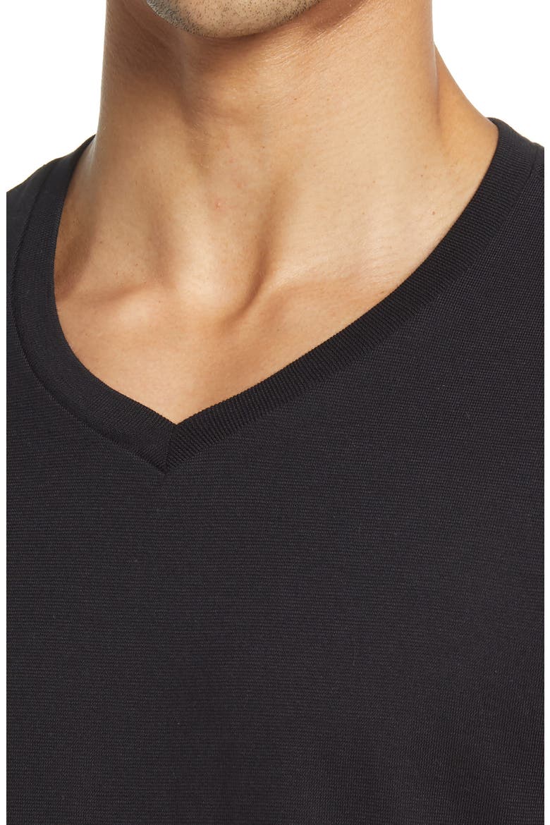 Bryce V-Neck T-Shirt, Alternate, color, TRUE BLACK