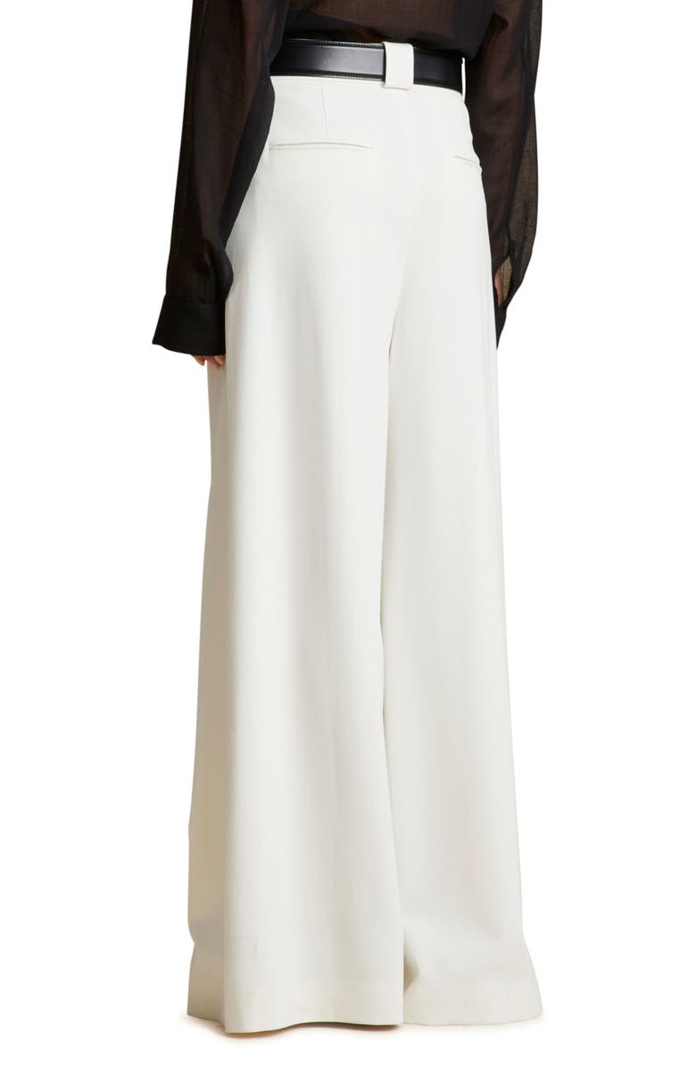 Khaite Rico Pleated Wide Leg Pants, Alternate, color, 