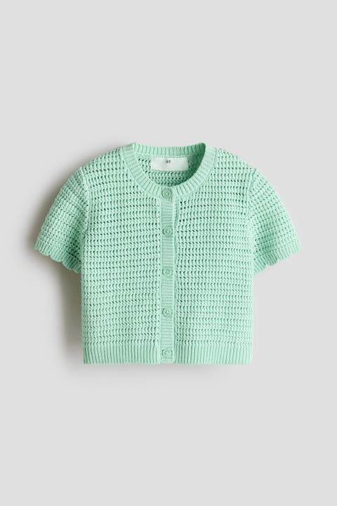 Textured-knit cardigan