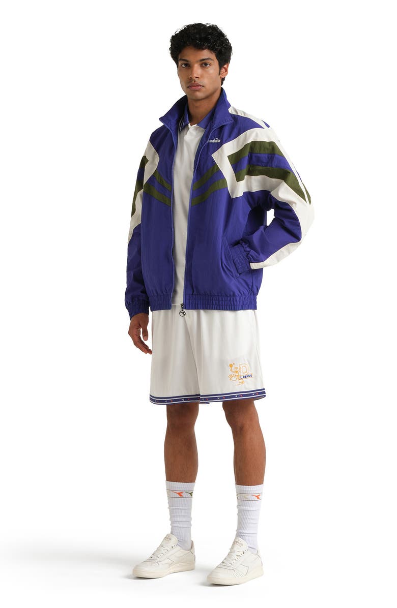 Diadora Legacy Embroidered Piqué Soccer Shorts, Alternate, color, Optical White