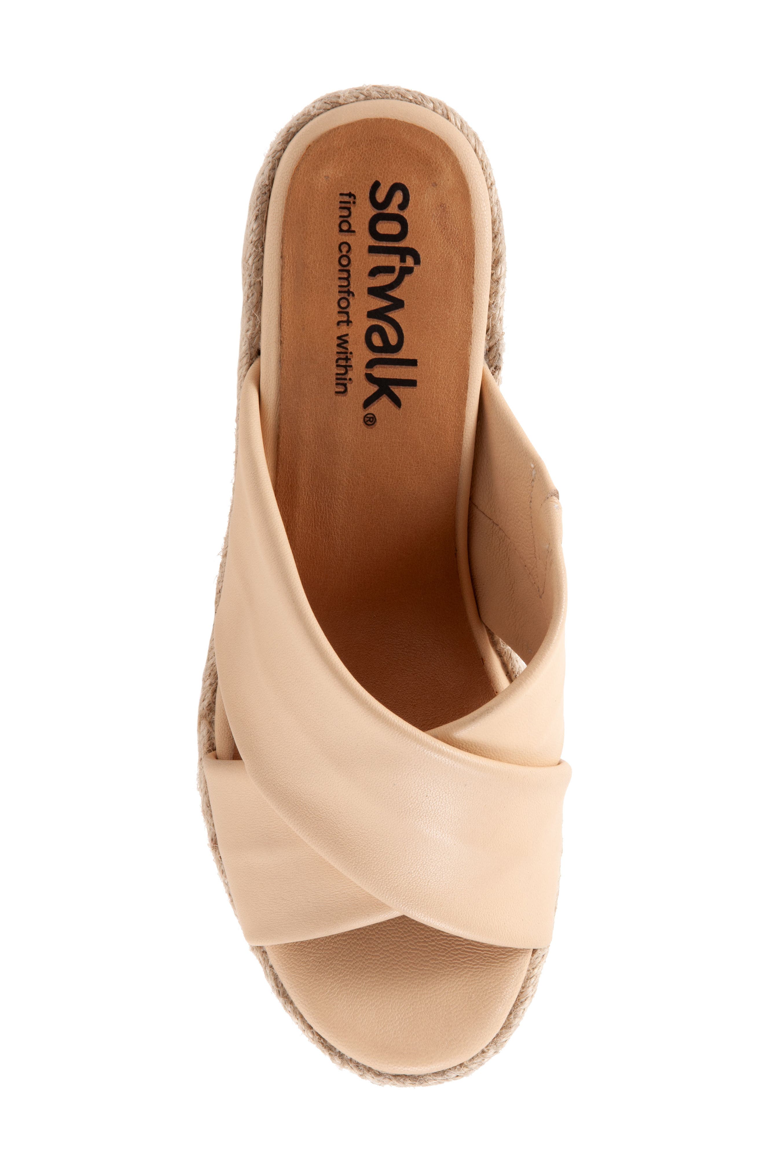 Halsey Cross Strap Espadrille Wedge Sandal, Alternate, color, IVORY