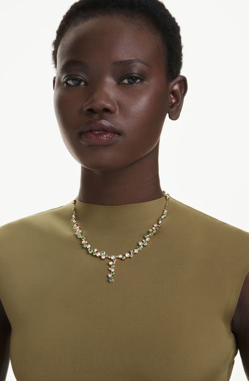 Swarovski Constella Mixed Cuts Y Necklace In Gold