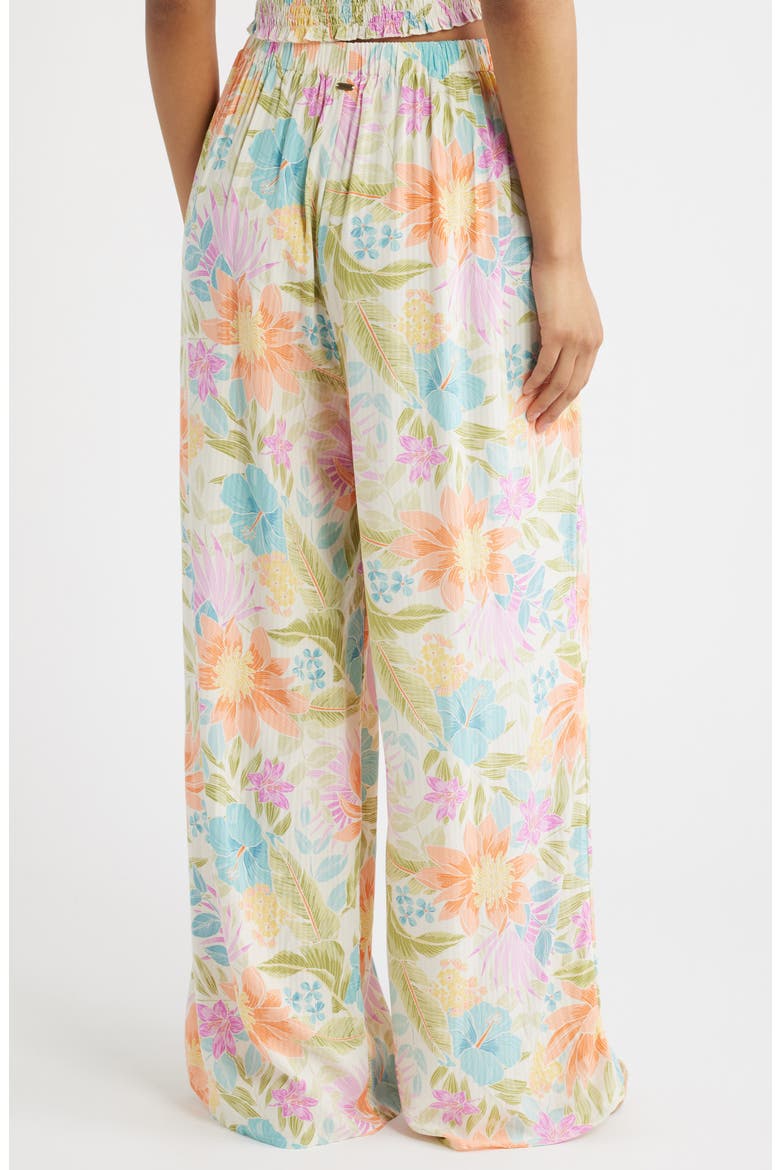 Catalina Island Wide Leg Pants, Alternate, color, ORANGE MULTI