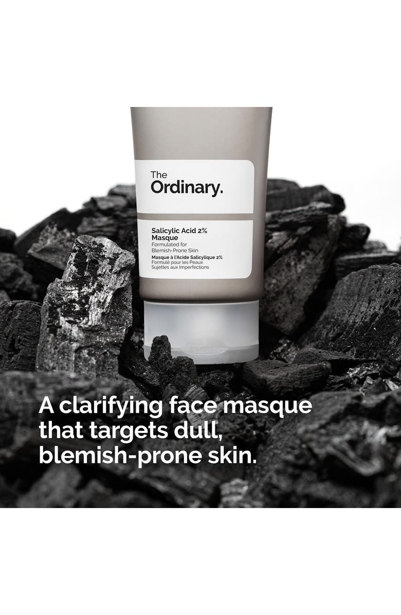 The Ordinary Salicylic Acid 2% Masque Clarifying Charcoal & Clay Mask for Blemish Prone Skin, Alternate, color,