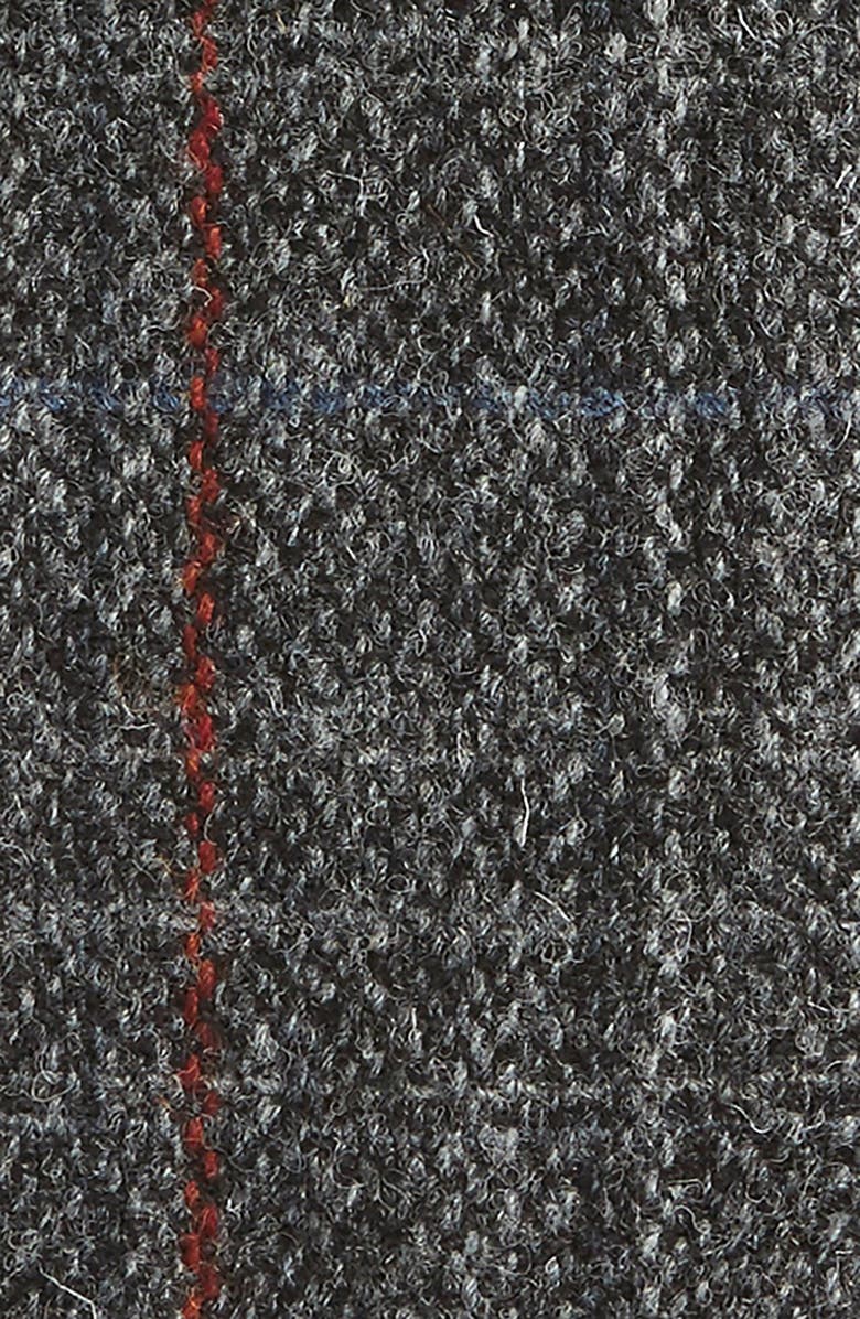 Topman Harris Tweed & Leather Tech Gloves, Alternate, color,