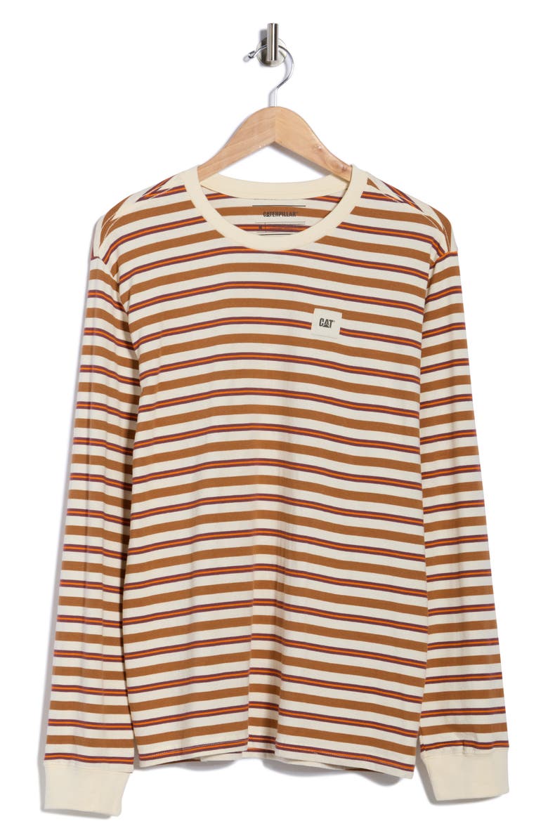 CAT WWR Relax Stripe Long Sleeve T-Shirt, Alternate, color, Vanilla