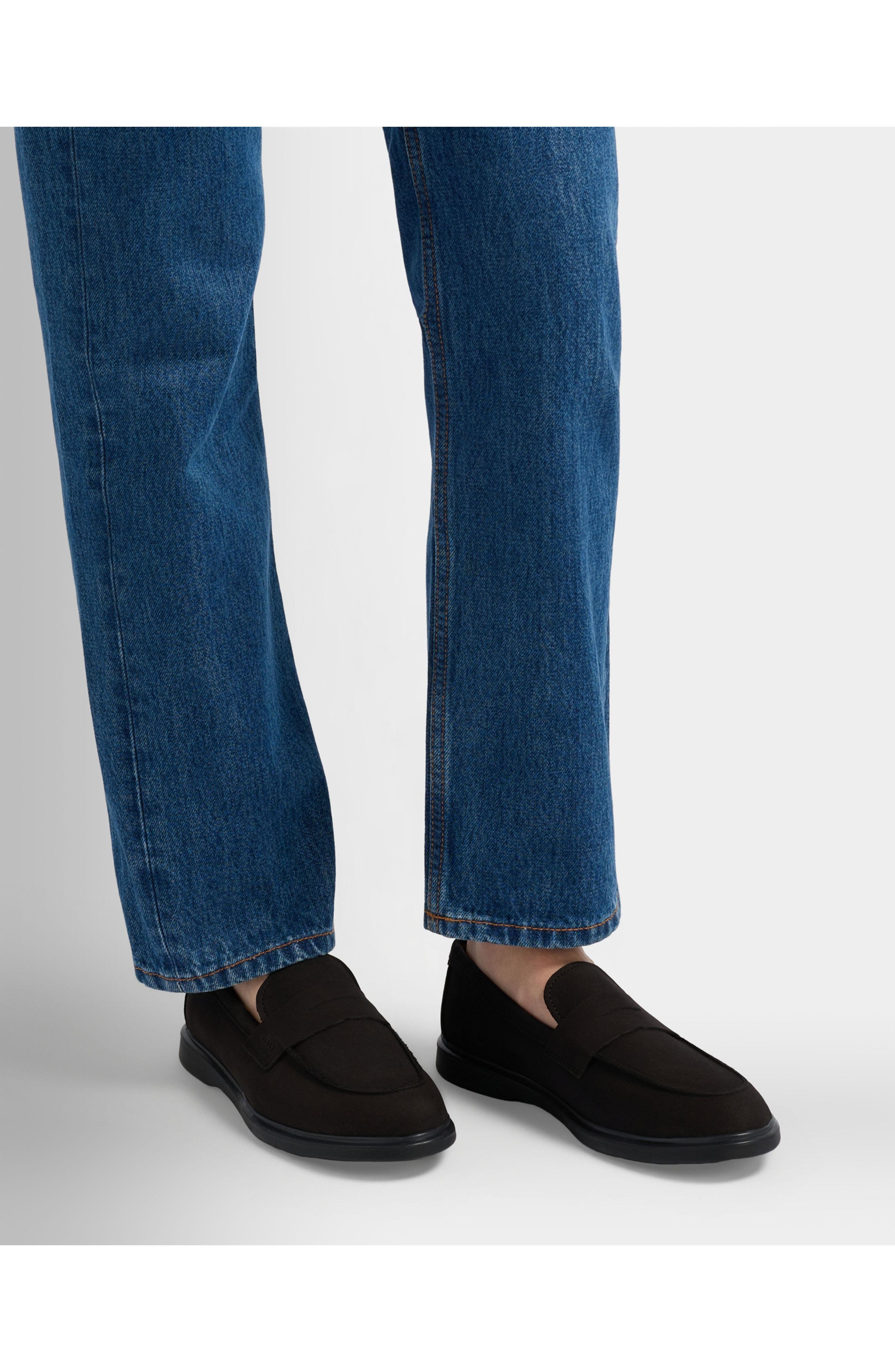 Bally Webbing Loafer in Nubuck, Alternate, color, 