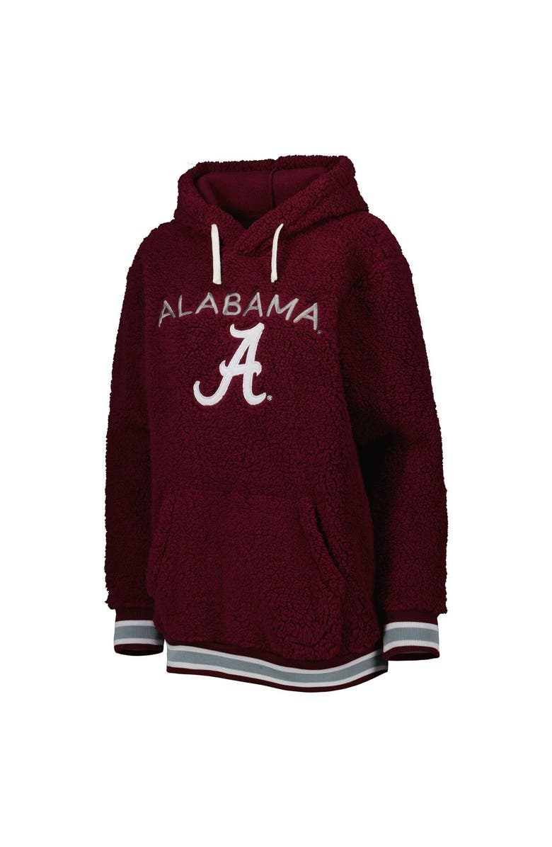 G-III 4HER BY CARL BANKS Women's G-III 4Her by Carl Banks Crimson Alabama Crimson Tide Game Over Sherpa Pullover Hoodie, Alternate, color, 