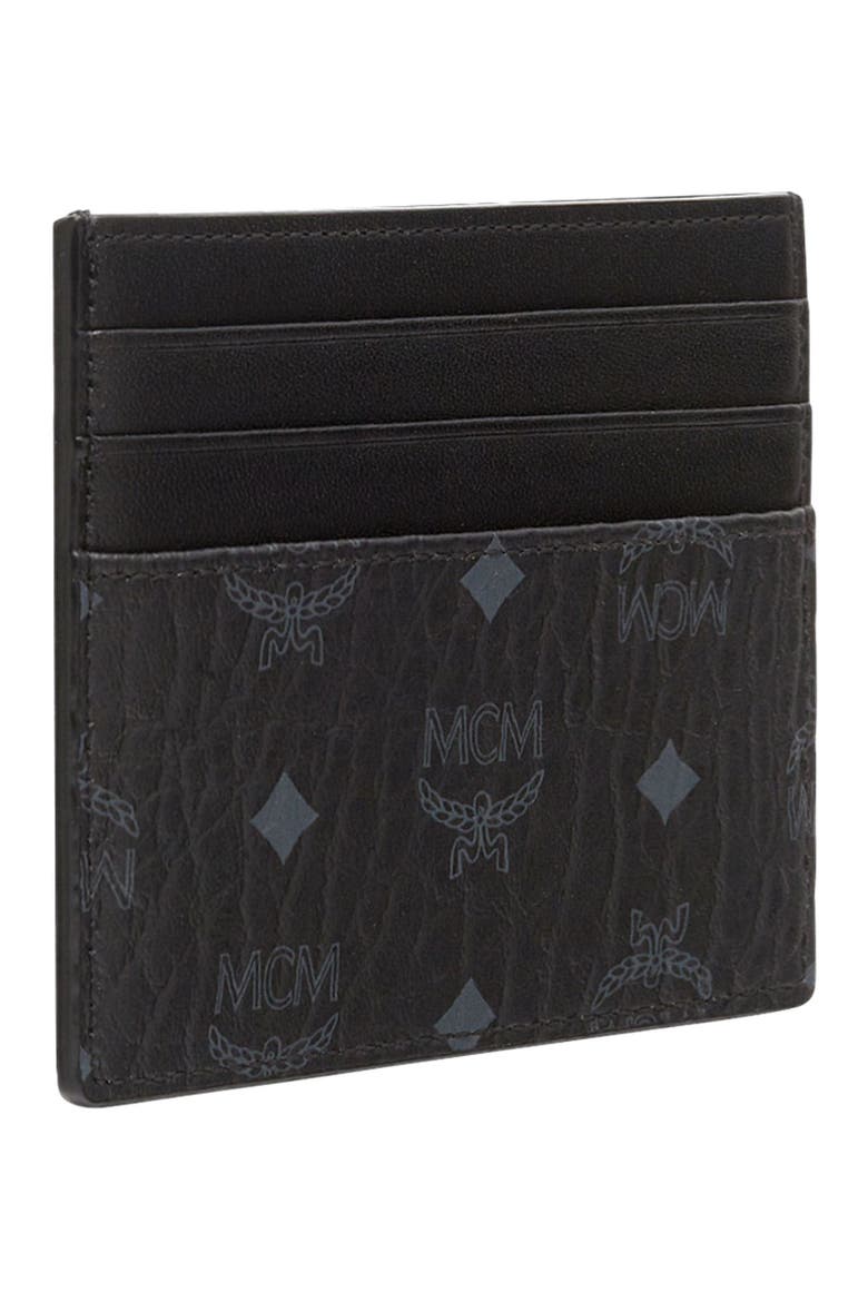 Money Clip Card Case in Visetos Original, Alternate, color, Black