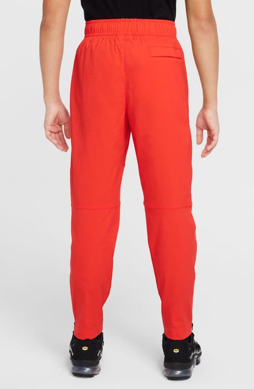 Nike Boys Tech Woven Pants-pd In Light Crimson/black