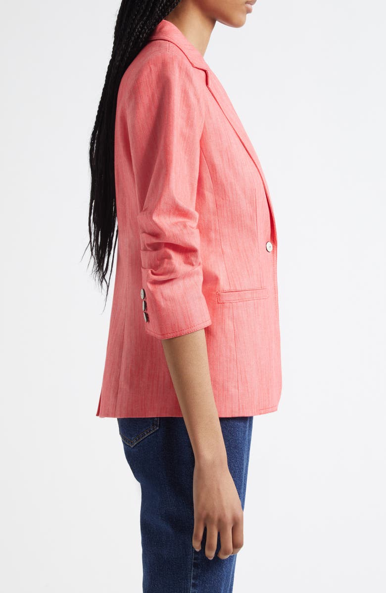 Cinq à Sept Khloe Denim Blazer, Alternate, color, Cherry Lemon