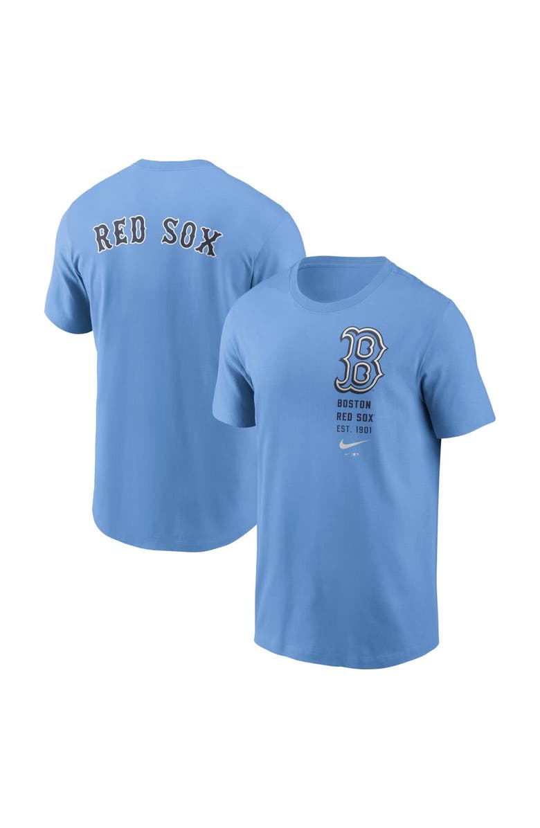 Nike Men's Nike Light Blue Boston Red Sox Record Shattered T-Shirt, Main, color, 