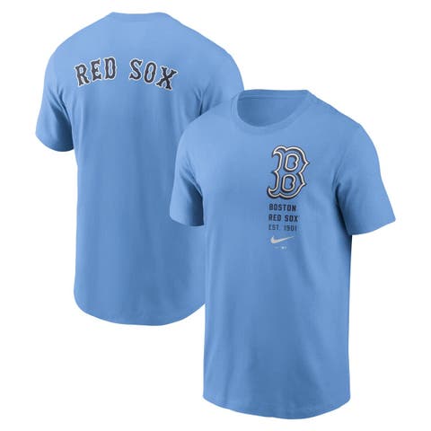 Men's Nike Light Blue Boston Red Sox Record Shattered T-Shirt