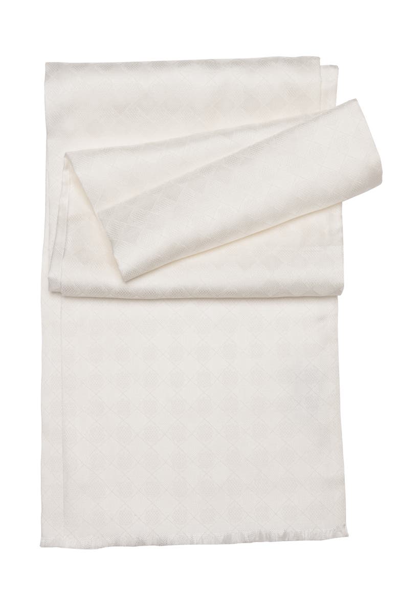 Verdi - Silk Opera Scarf for Men, Main, color, White