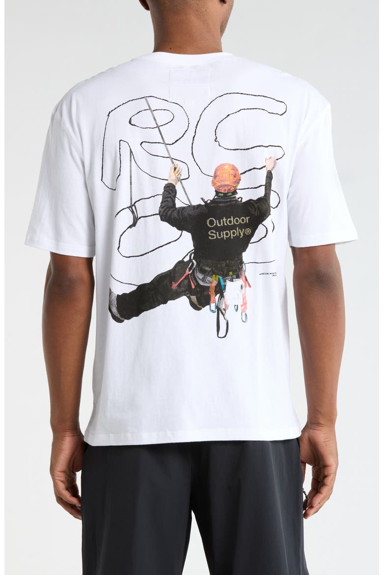Climber Jr Graphic Cotton T-Shirt, Alternate, color, WHITE