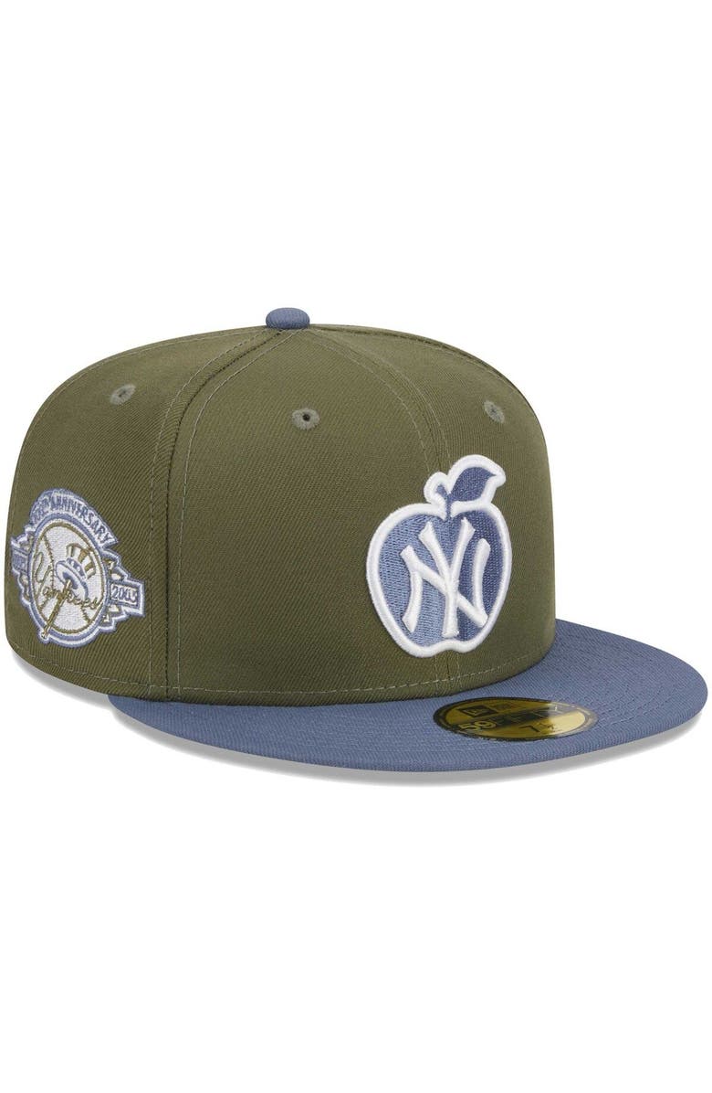 New Era Men's New Era Olive/Blue New York Yankees 59FIFTY Fitted Hat, Main, color,