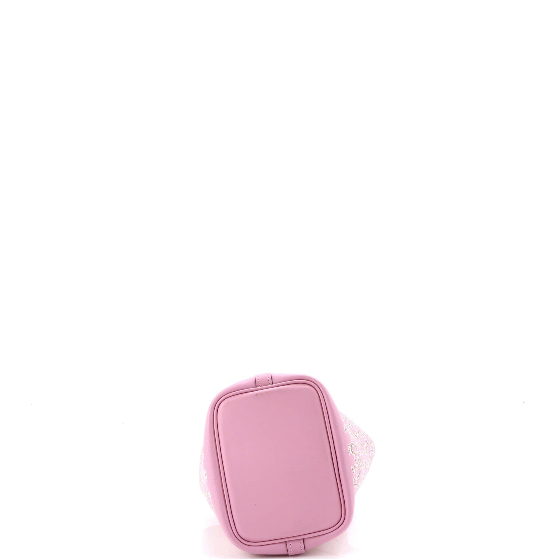 Pre-Owned Hermes Picotin Lock Bag Lucky Daisy Printed Swift Micro, Alternate, color, 