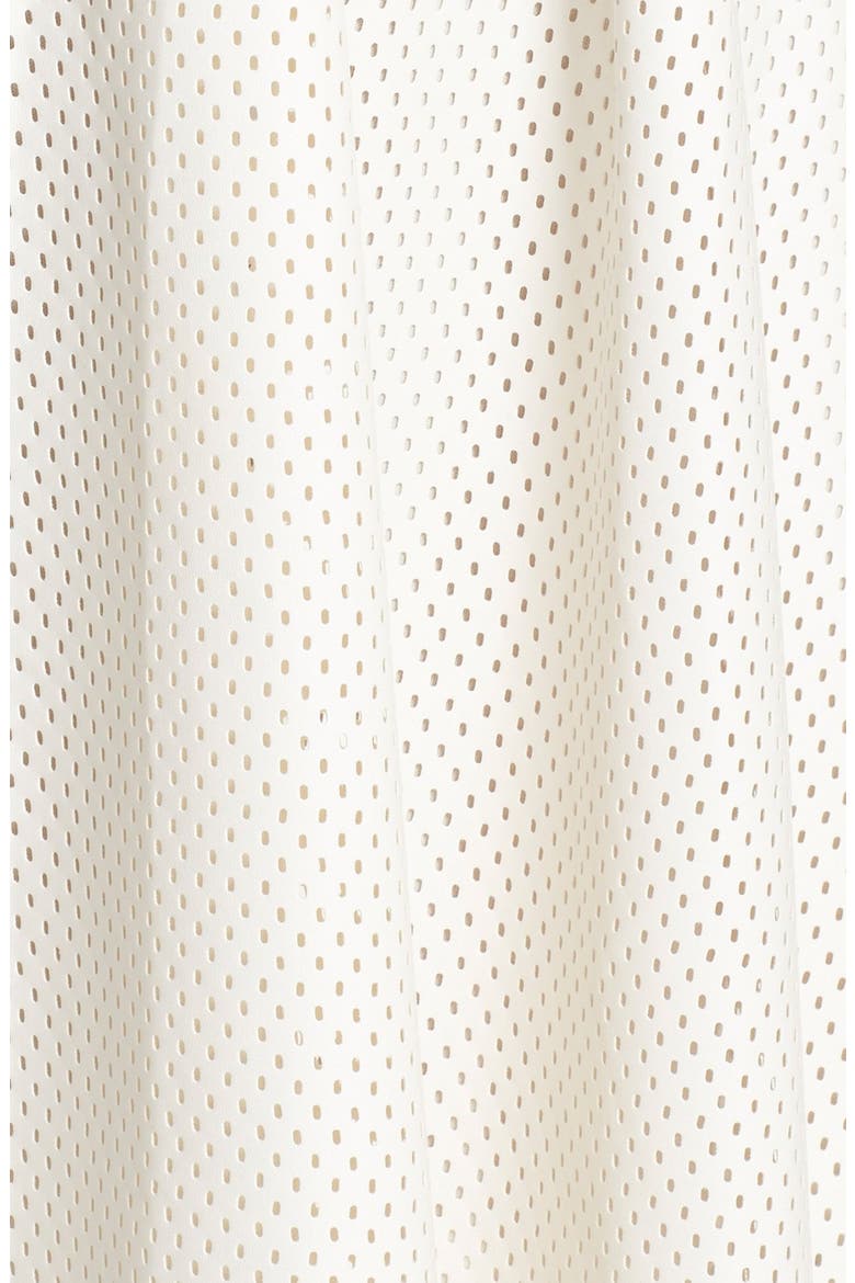 ASTR Perforated Faux Leather Midi Skirt, Alternate, color, WHITE