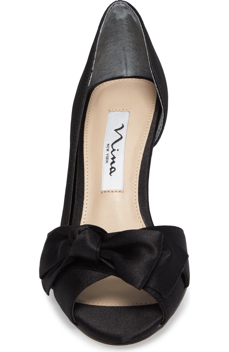 Nina 'Forbes' Peep Toe Pump, Alternate, color,