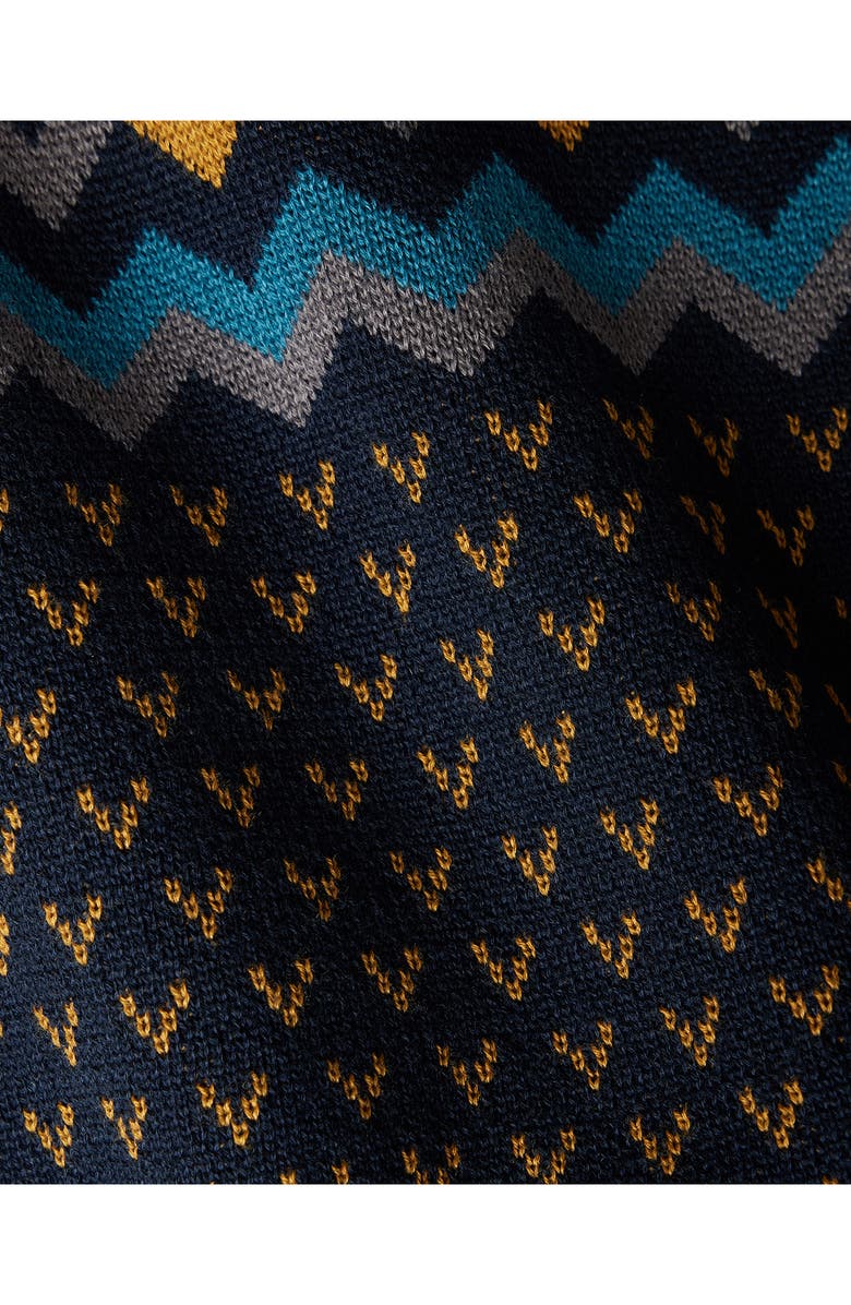 Rhone Fair Isle Crewneck Sweater, Alternate, color, Smoked Pearl