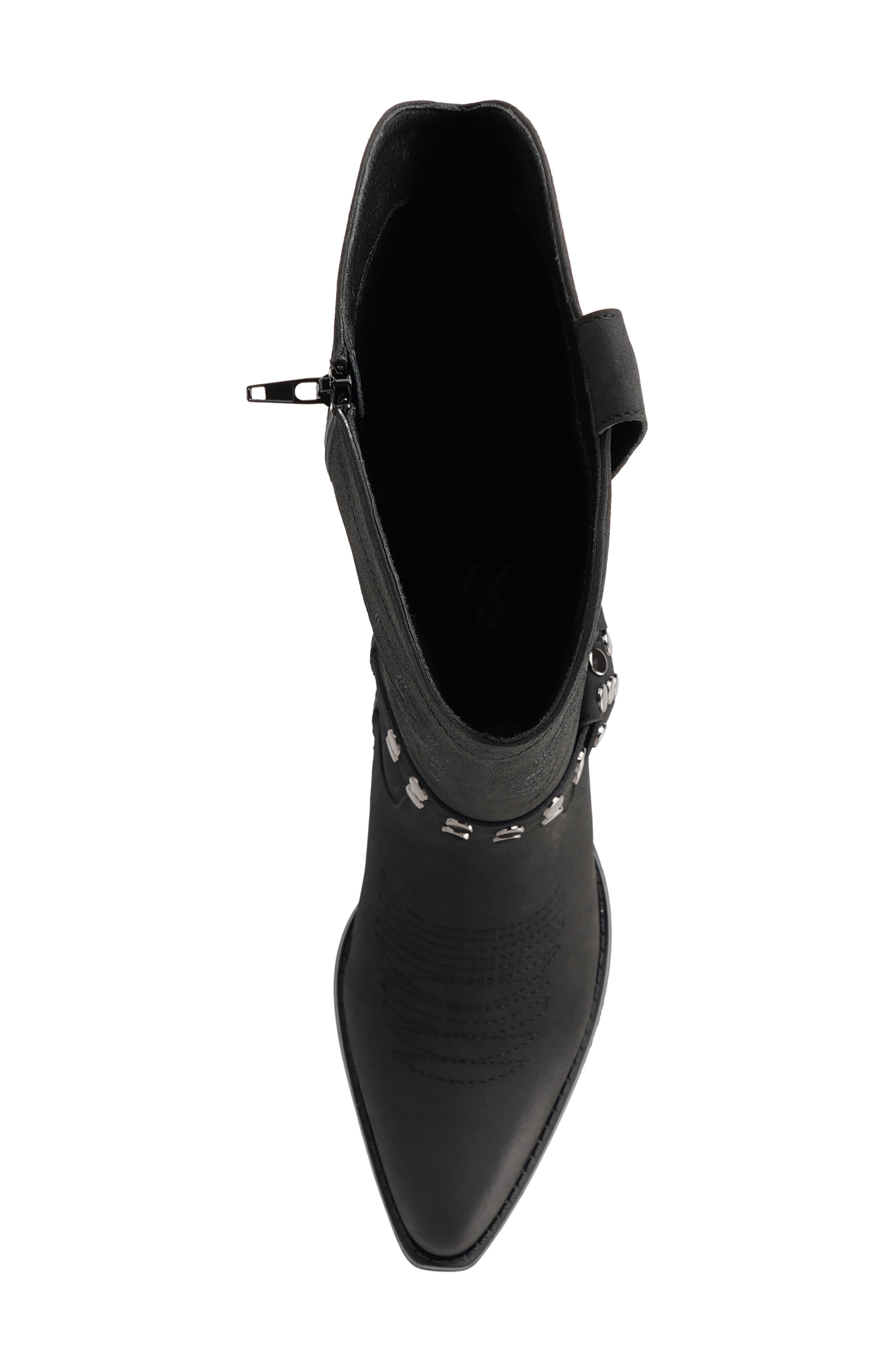 Bridget Faux Leather Knee High Boot, Alternate, color, BLACK
