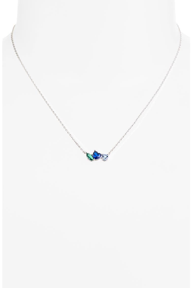 Cluster Pendant Boxed Necklace, Alternate, color, BLUE MULTI