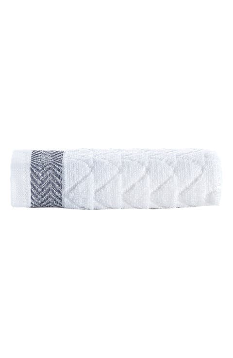 Herringbone Cotton 4-Pack Washcloths