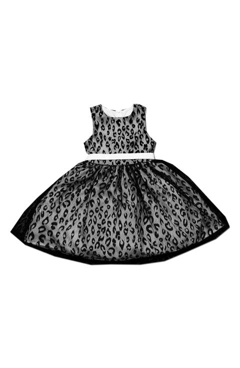 Kids' Leopard Mesh Dress (Little Kid)