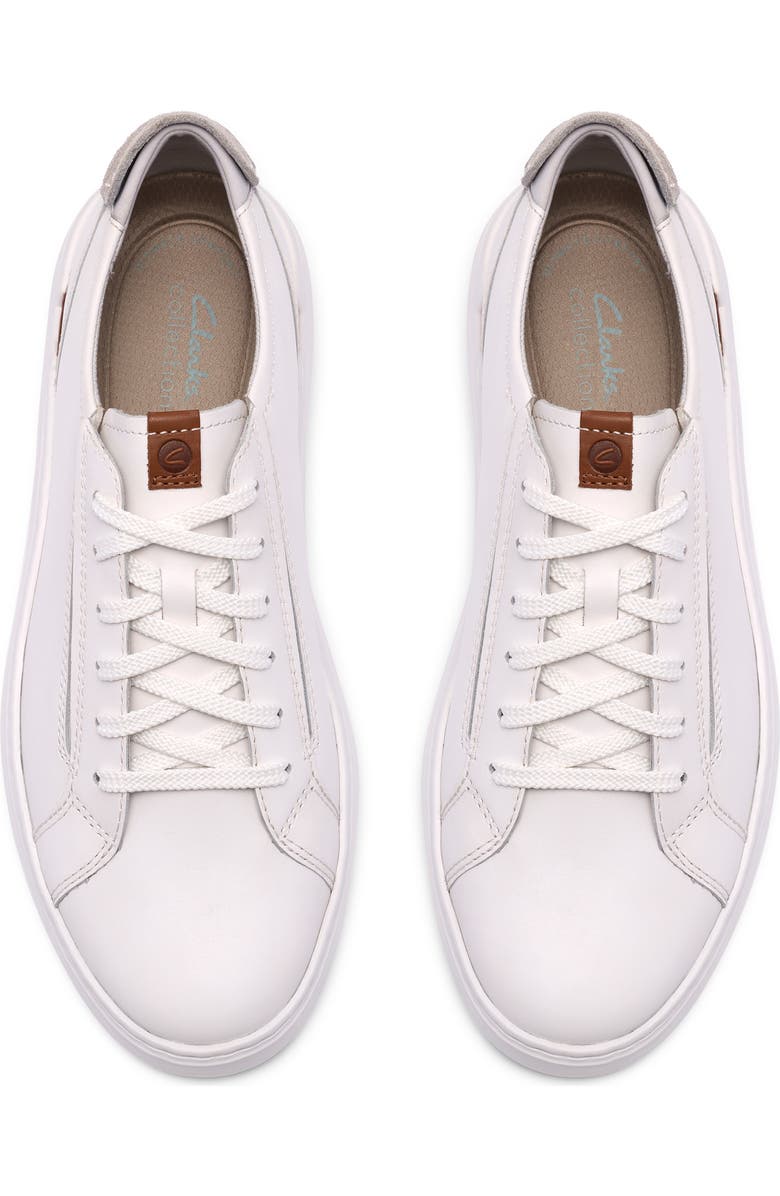 Clarks<sup>®</sup> Flexwell Lace Low Top Sneaker, Alternate, color, White